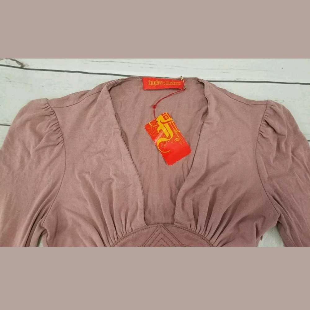 Ingwa Melero Jersey Lotus Mini Dress Size Small - Picture 3 of 8